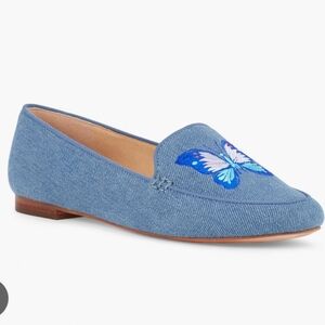 🦋 Ryan Butterfly Light Denim Flats 🦋